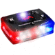 Guardian Angel Infrared Hybrid Wearable Safety Light, Elite Series, Black Casing, White/Red/Blue Split Front, Red/Blue Split Rear, Infrared Top Light, Red Work Light, ELT-R/B-IR