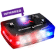 Guardian Angel Infrared Hybrid Wearable Safety Light, Elite Series, Black Casing, White/Red/Blue Split Front, Red/Blue Split Rear, Infrared Top Light, Red Work Light, ELT-R/B-IR