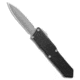 Guardian Tactical Guardian Tactical GTX-025 Dagger OTF Knife Black Aluminum 2.75" Stonewash, Black, ELMAX, adult, BHQ-213958