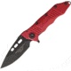 Guardian Tactical Helix Nano Tactical Red Folding Knife,3.25in,CPM-154 Steel,Standard Edge,Black GT63111R
