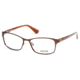 Guess GU2521 Eyeglass Frames - Matte Dark Brown Frame Color