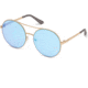 Guess GU7559 Sunglasses - Shiny Rose Gold Frame Color, Blue Mirror Lens Color