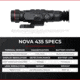 Guide USA N435 3.3-13.2x35mm Thermal Rifle Scope