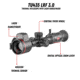 Guide USA TU435 LRF 3.0 4.4-17.6x35mm 30mm Tube Thermal Rifle Scope, 50Hz, 400x300, Black, Small, TU435L