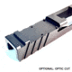 Gun Cuts Bulldog Slide for Glock 19, No Optic Cut, Radioactive Green, GC-G19-BUL-RGR-NO
