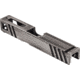 Gun Cuts Apprentice Slide for Glock 19, No Optic Cut, Battleworn Silver, GC-G19-APP-CSIBW-NO