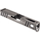 Gun Cuts Apprentice Slide for Glock 19, No Optic Cut, Battleworn Silver, GC-G19-APP-CSIBW-NO