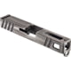 Gun Cuts Apprentice Slide for Glock 19, No Optic Cut, Battleworn Silver, GC-G19-APP-CSIBW-NO