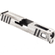 Gun Cuts Apprentice Slide for Glock 19, No Optic Cut, Battleworn White, GC-G19-APP-SWHBW-NO