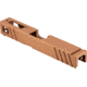 Gun Cuts Apprentice Slide for Glock 19, No Optic Cut, Copper, GC-G19-APP-COP-NO