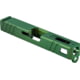 Gun Cuts Apprentice Slide for Glock 19, No Optic Cut, Radioactive Green, GC-G19-APP-RGR-NO