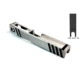 Gun Cuts Apprentice Slide for Glock 19, Optic Cut, Battleworn White, GC-G19-APP-SWHBW-RMR