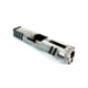 Gun Cuts Apprentice Slide for Glock 19, Optic Cut, Battleworn White, GC-G19-APP-SWHBW-RMR