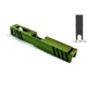Gun Cuts Apprentice Slide for Glock 19, Optic Cut, Battleworn Zombie Green, GC-G19-APP-ZGRBW-RMR