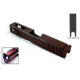 Gun Cuts Apprentice Slide for Glock 19, Optic Cut, Black Cherry Bomb, GC-G19-APP-BCB-RMR