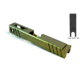 Gun Cuts Apprentice Slide for Glock 19, Optic Cut, Leprechaun Gold, GC-G19-APP-LGO-RMR