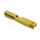 Gun Cuts Bulldog Slide for Glock 17, No Optic Cut, Gold, GC-G17-BUL-GOL-NO