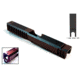 Gun Cuts Bulldog Slide for Glock 17, Optic Cut, Black Cherry Bomb, GC-G17-BUL-BCB-RMR