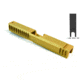 Gun Cuts Bulldog Slide for Glock 17, Optic Cut, Gold, GC-G17-BUL-GOL-RMR