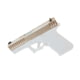Gun Cuts Bulldog Slide for Glock 19, No Optic Cut, Rose Gold, GC-G19-BUL-RGO-NO