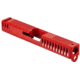 Gun Cuts Bulldog Slide for Glock 19, No Optic Cut, USMC Red, GC-G19-BUL-URE-NO