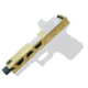Gun Cuts Cyberpunk Slide for Glock 19 Gen 3, Optic Cut, Gold, GC-G19-CYB-GOL-RMR