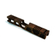Gun Cuts Cyberpunk Slide for Glock 19, No Optic Cut, Battleworn Copper, GC-G19-CYB-COPBW-NO