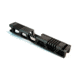 Gun Cuts Cyberpunk Slide for Glock 19, No Optic Cut, Battleworn Silver, GC-G19-CYB-CSIBW-NO