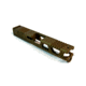 Gun Cuts Cyberpunk Slide for Glock 19, No Optic Cut, Burnt Bronze, GC-G19-CYB-BBR-NO