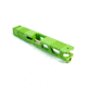 Gun Cuts Cyberpunk Slide for Glock 19, No Optic Cut, Zombie Green, GC-G19-CYB-ZGR-NO