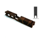 Gun Cuts Cyberpunk Slide for Glock 19, Optic Cut, Battleworn Copper, GC-G19-CYB-COPBW-RMR