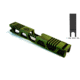 Gun Cuts Cyberpunk Slide for Glock 19, Optic Cut, Battleworn Zombie Green, GC-G19-CYB-ZGRBW-RMR