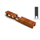 Gun Cuts Cyberpunk Slide for Glock 19, Optic Cut, Copper, GC-G19-CYB-COP-RMR