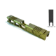 Gun Cuts Cyberpunk Slide for Glock 19, Optic Cut, Leprechaun Gold, GC-G19-CYB-LGO-RMR