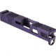 Gun Cuts Cyberpunk Slide for Glock 43/43X, No Optic Cut, Royal Purple, GC-G43-CYB-RPR-NO
