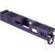 Gun Cuts Cyberpunk Slide for Glock 43/43X, No Optic Cut, Royal Purple, GC-G43-CYB-RPR-NO