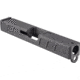 Gun Cuts Gentleman Slide for Glock 19, No Optic Cut, Sniper Gray, GC-G19-GEN-SGR-NO