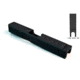 Gun Cuts Gentleman Slide for Glock 19, Optic Cut, Graphite Black, GC-G19-GEN-GBL-RMR