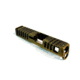Gun Cuts Juggernaut Slide for Glock 26, No Optic Cut, Battleworn Gold, GC-G26-JUG-GOLBW-NO