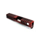 Gun Cuts Juggernaut Slide for Glock 26, No Optic Cut, Battleworn USMC Red, GC-G26-JUG-UREBW-NO