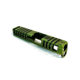 Gun Cuts Juggernaut Slide for Glock 26, No Optic Cut, Battleworn Zombie Green, GC-G26-JUG-ZGRBW-NO
