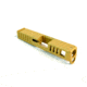 Gun Cuts Juggernaut Slide for Glock 26, No Optic Cut, Gold, GC-G26-JUG-GOL-NO