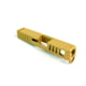 Gun Cuts Juggernaut Slide for Glock 26, No Optic Cut, Gold, GC-G26-JUG-GOL-NO