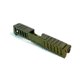 Gun Cuts Juggernaut Slide for Glock 26, No Optic Cut, Leprechaun Gold, GC-G26-JUG-LGO-NO