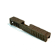 Gun Cuts Juggernaut Slide for Glock 26, No Optic Cut, Smoked Bronze, GC-G26-JUG-SBR-NO
