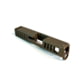 Gun Cuts Juggernaut Slide for Glock 26, No Optic Cut, Smoked Bronze, GC-G26-JUG-SBR-NO