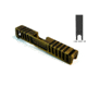 Gun Cuts Juggernaut Slide for Glock 26, Optic Cut, Battleworn Gold, GC-G26-JUG-GOLBW-RMR