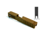 Gun Cuts Juggernaut Slide for Glock 26, Optic Cut, Coyote Tan, GC-G26-JUG-CTA-RMR