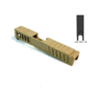 Gun Cuts Juggernaut Slide for Glock 26, Optic Cut, Desert Sand, GC-G26-JUG-DSA-RMR