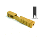 Gun Cuts Juggernaut Slide for Glock 26, Optic Cut, Gold, GC-G26-JUG-GOL-RMR